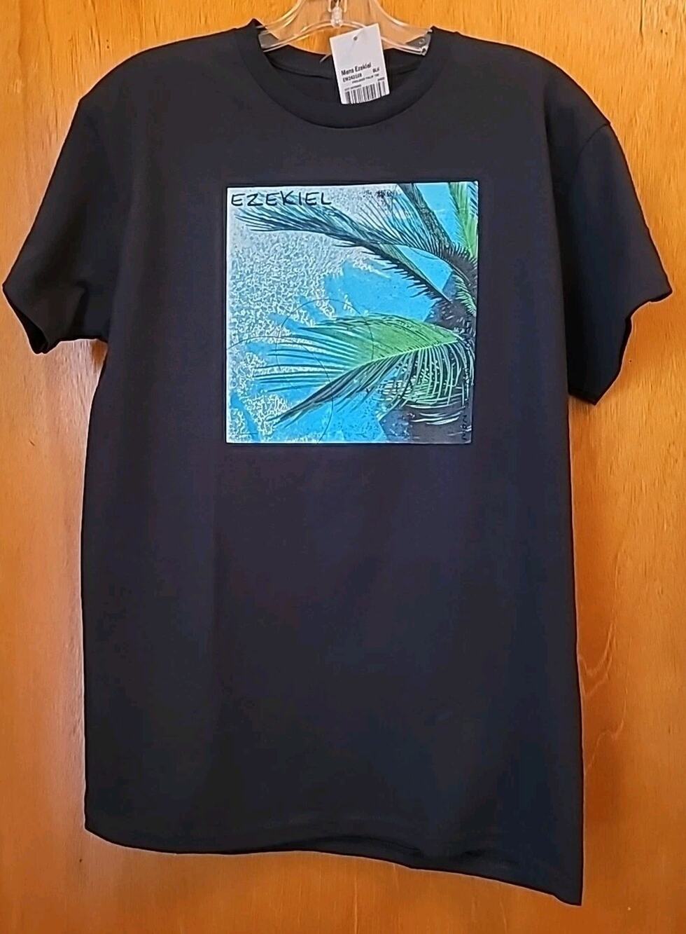 Ezekiel Clothing Men's T-Shirt Poolside Palm Short Sleeve Crewneck Black NWT